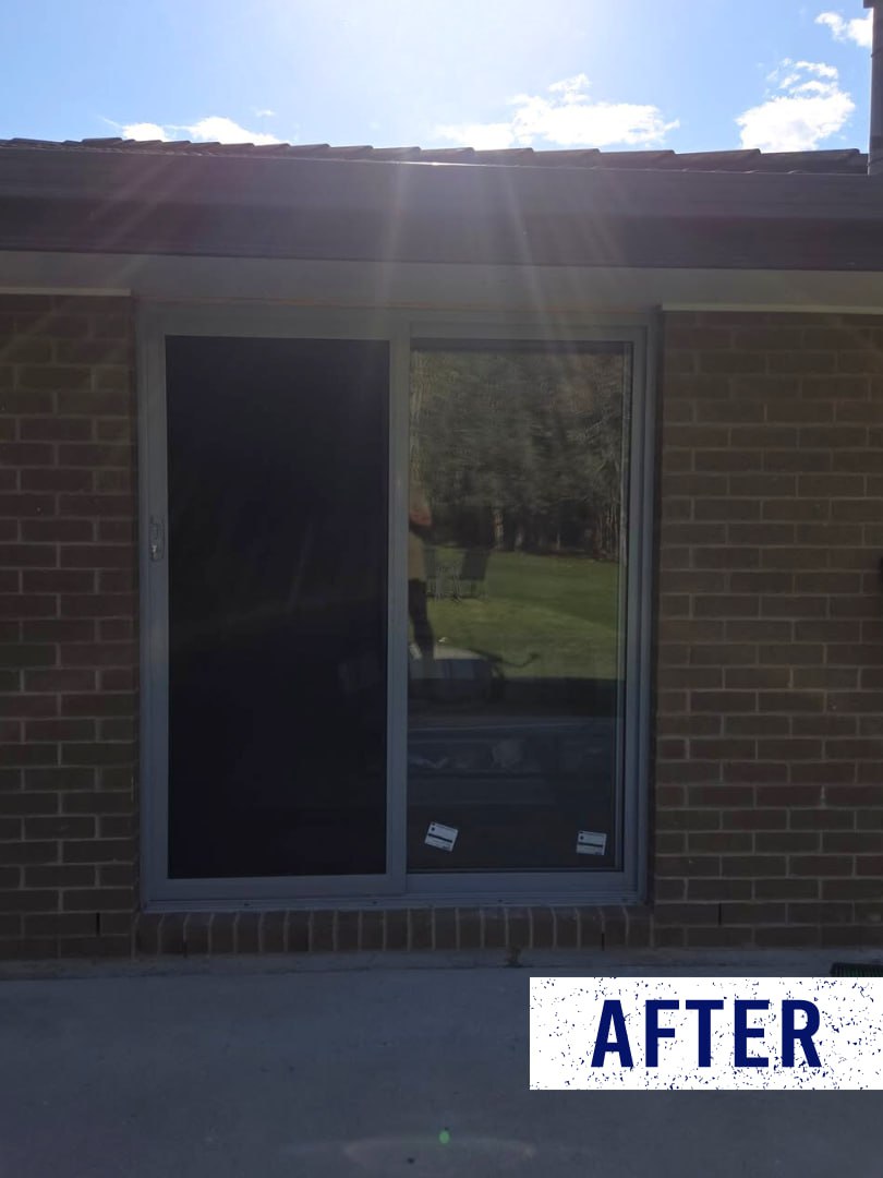 Sliding door conversion in Gatton after installation